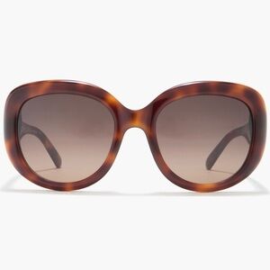 Ferragamo Tortoise Shell Oversized Sunglasses